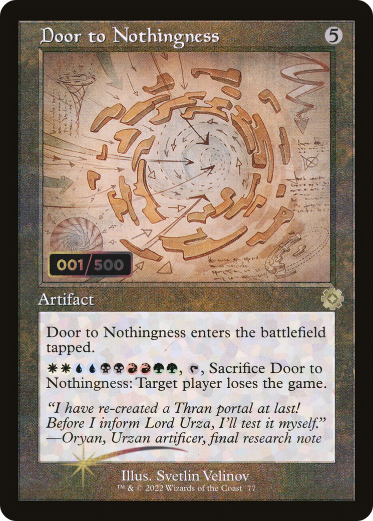 Door to Nothingness (Retro) (77z) Foil - The Brothers' War Retro Artifacts