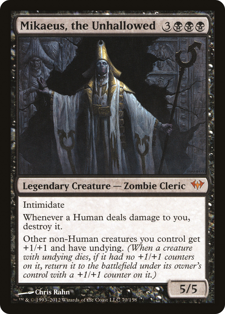 Mikaeus, the Unhallowed (070) Foil - Dark Ascension