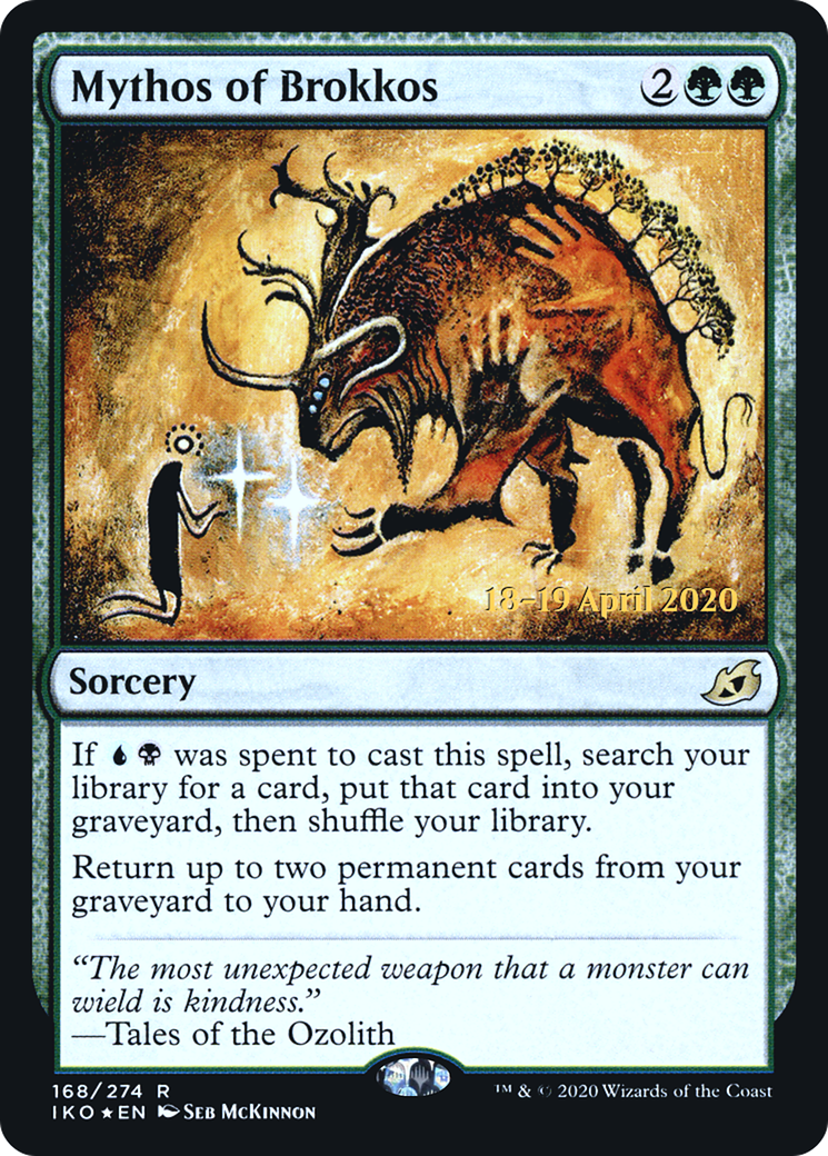 Mythos of Brokkos (168s) Foil - Ikoria: Lair of Behemoths Promos