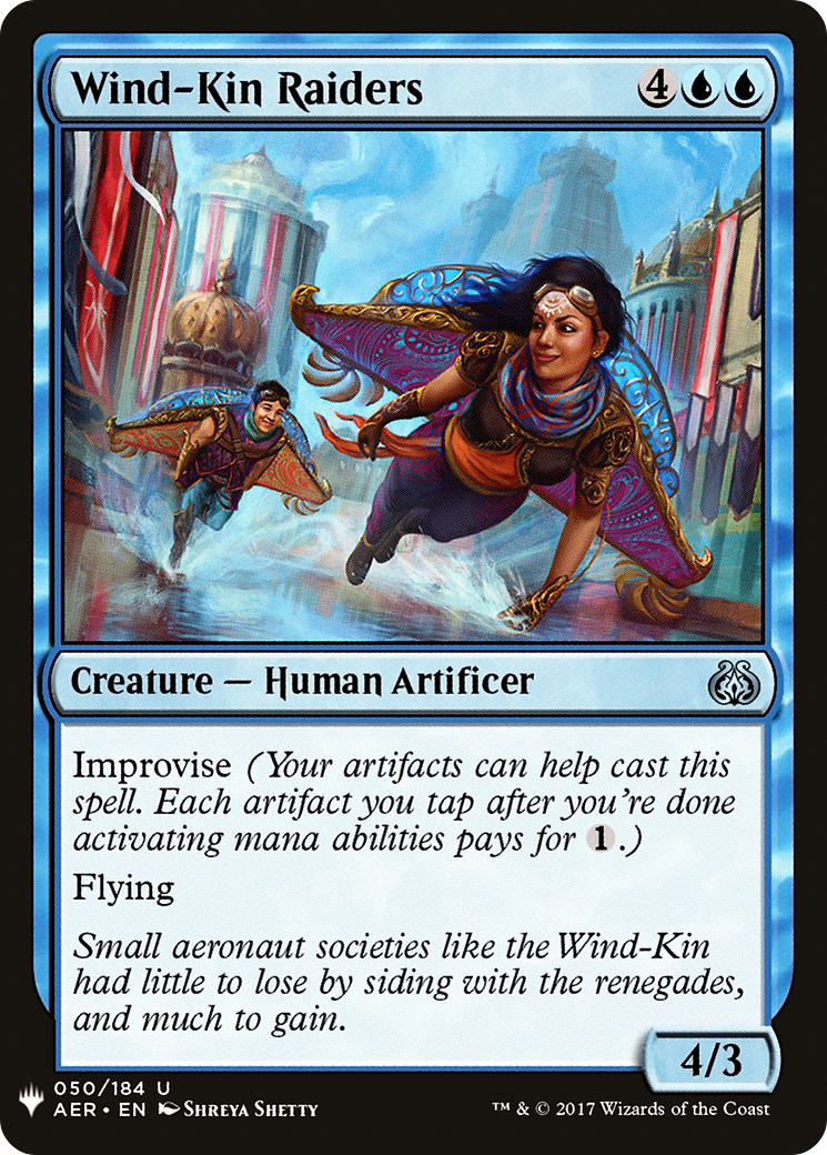 Wind-Kin Raiders (AER-50) - The List