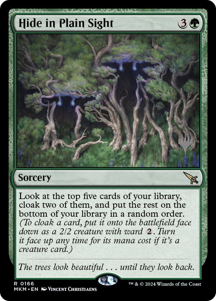 Hide in Plain Sight (166) Foil - Murders at Karlov Manor Promos