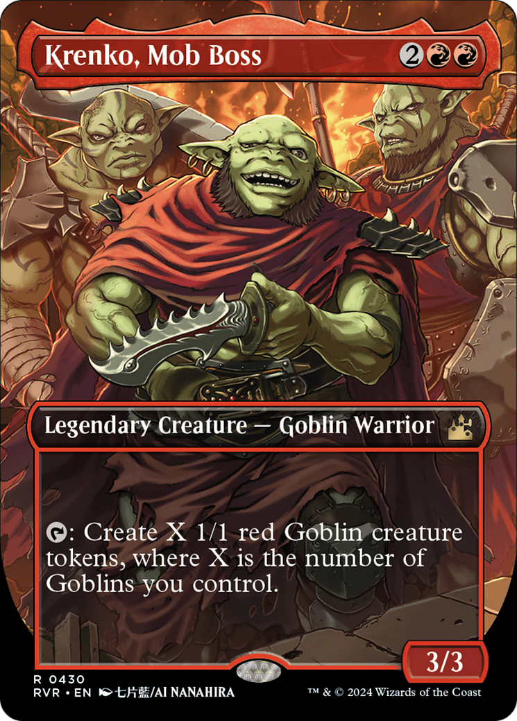 Krenko, Mob Boss (Anime Borderless) (430) - Ravnica Remastered