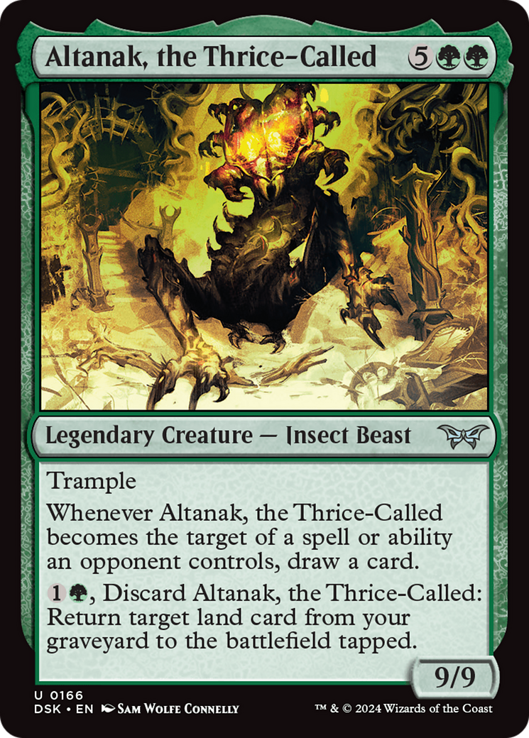 Altanak, the Thrice-Called (166) Foil - Duskmourn: House of Horror