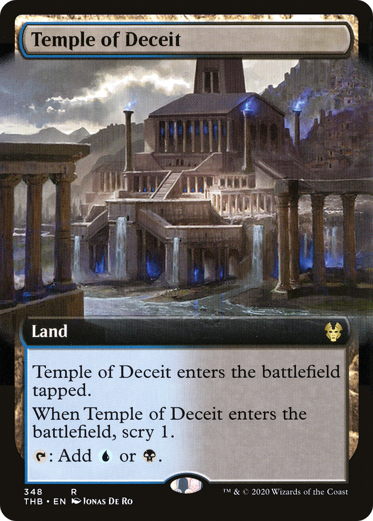 Temple of Deceit (Extended Art) (348) Foil - Theros Beyond Death