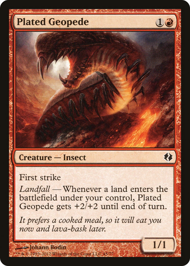 Plated Geopede (045) - Duel Decks: Venser vs. Koth