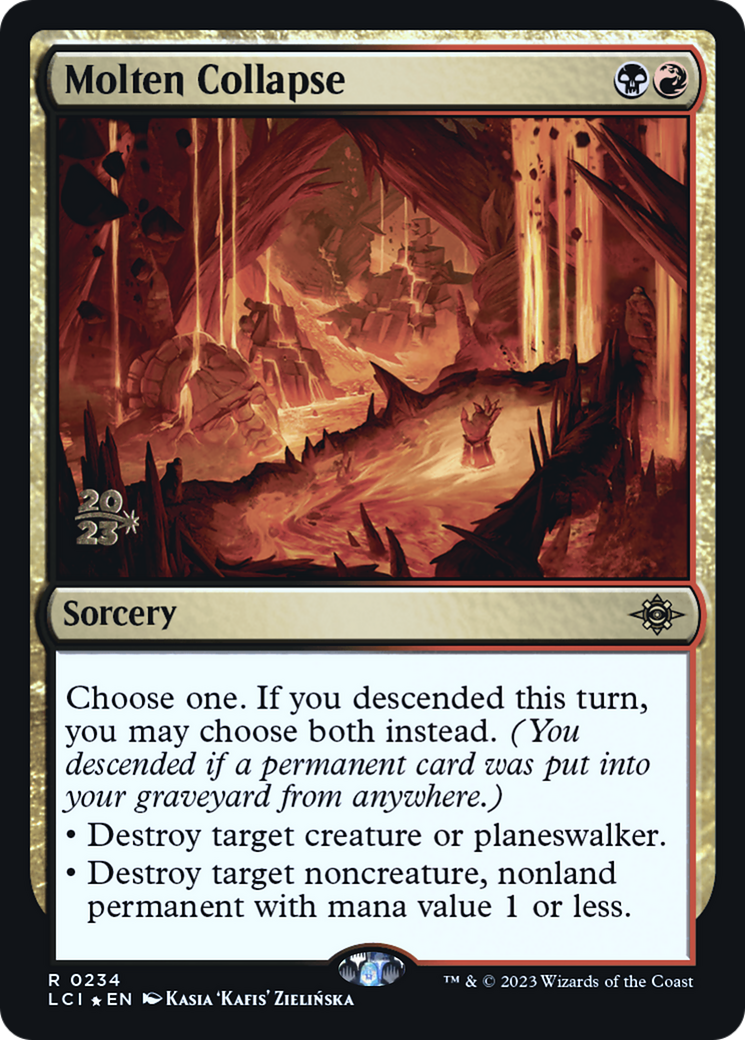 Molten Collapse (234) Foil - The Lost Caverns of Ixalan Promos