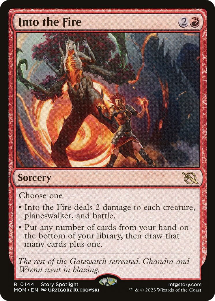 Into the Fire (144) Foil - March of the Machine