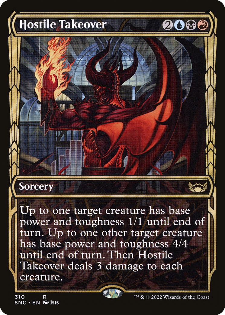 Hostile Takeover (Showcase) (310) Foil - Streets of New Capenna