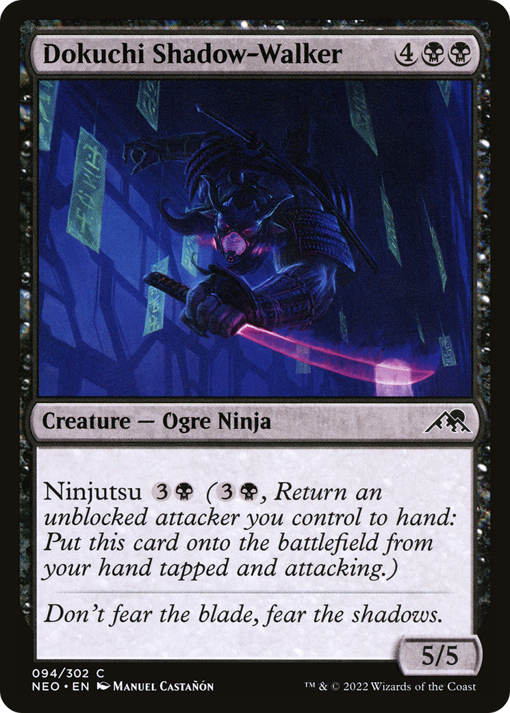 Dokuchi Shadow-Walker (094) Foil - Kamigawa: Neon Dynasty