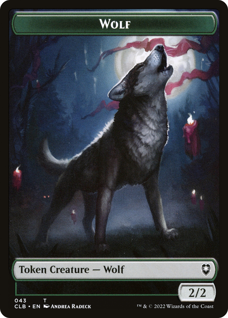 Wolf (043) - Battle for Baldur's Gate Tokens
