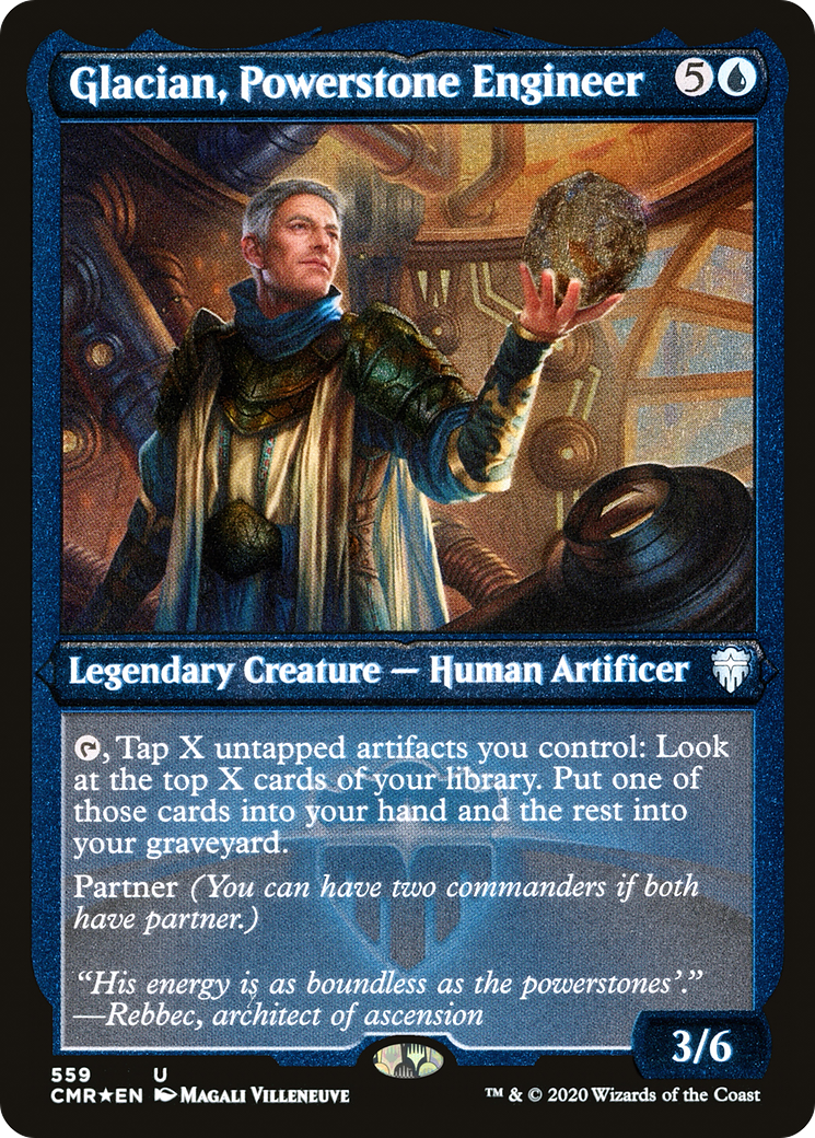 Glacian, Powerstone Engineer (559) Foil - Commander Legends