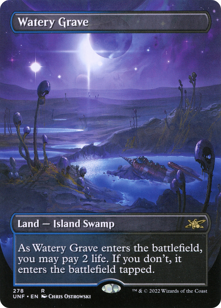 Watery Grave (Borderless) (278) Foil - Unfinity
