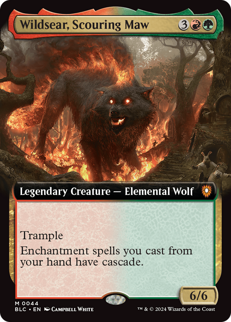 Wildsear, Scouring Maw (Extended Art) (044) Foil - Bloomburrow Commander
