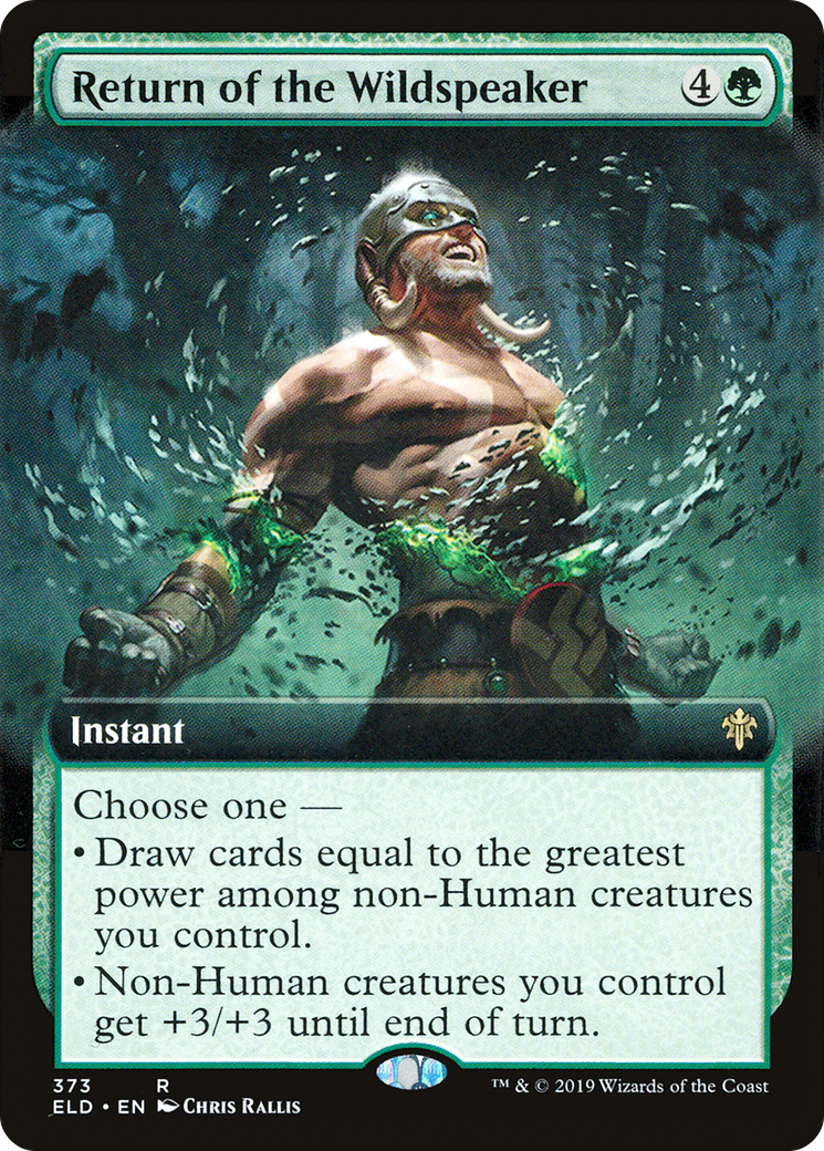 Return of the Wildspeaker (Extended Art) (373) Foil - Throne of Eldraine