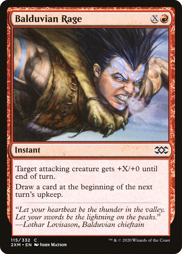 Balduvian Rage (115) Foil - Double Masters