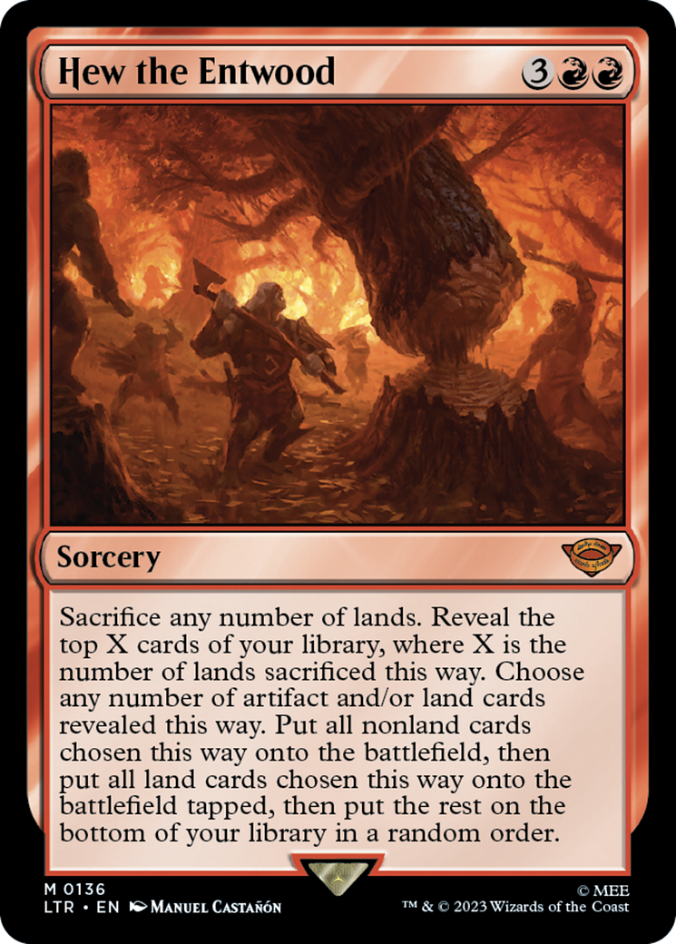 Hew the Entwood (136) Foil - The Lord of the Rings: Tales of Middle-earth