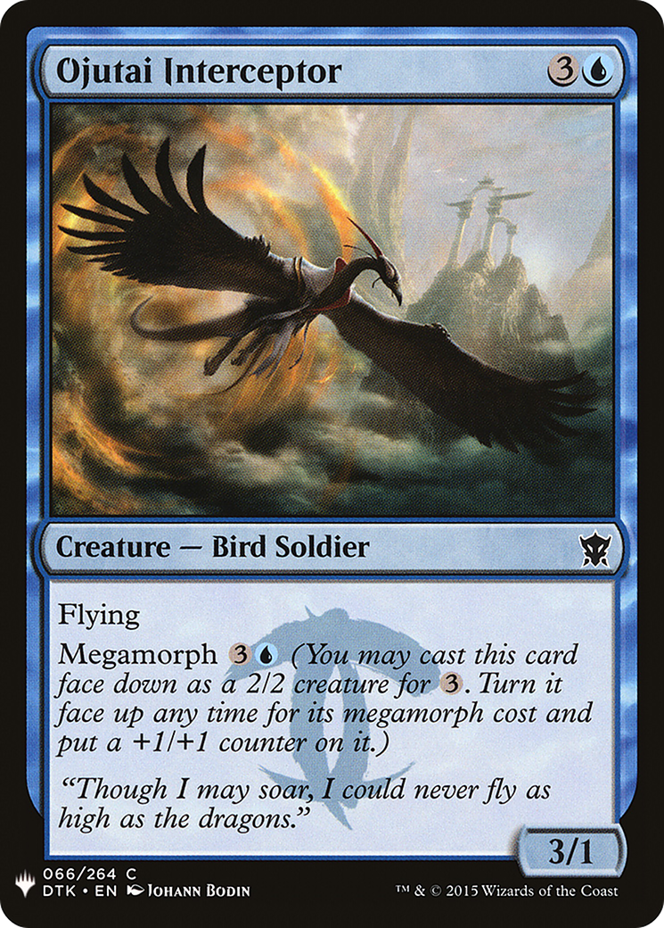 Ojutai Interceptor (DTK-66) - The List