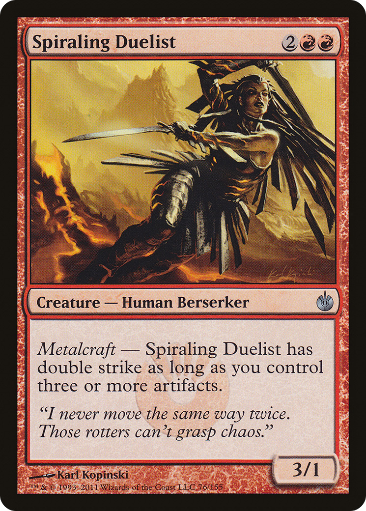 Spiraling Duelist (076) Foil - Mirrodin Besieged