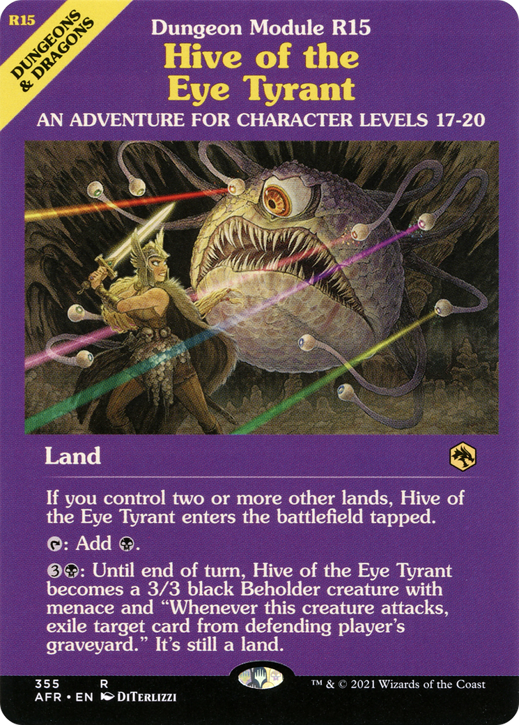 Hive of the Eye Tyrant (Dungeon Module) (Showcase) (355) Foil - Adventures in the Forgotten Realms