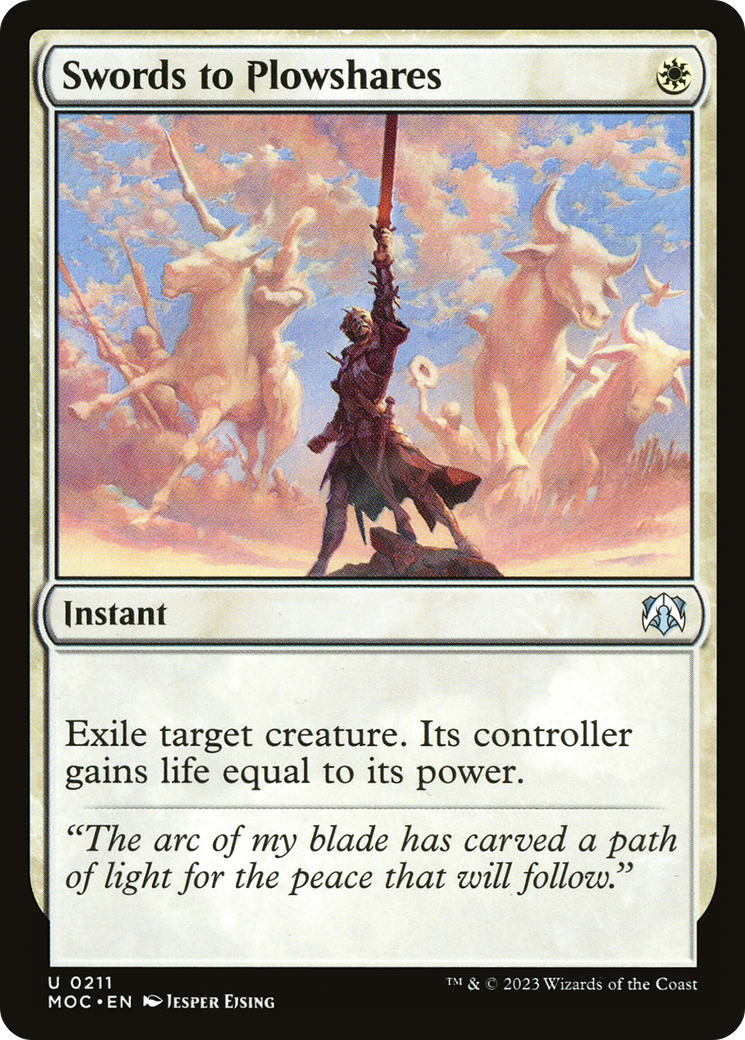 Swords to Plowshares (211) - March of the Machine Commander