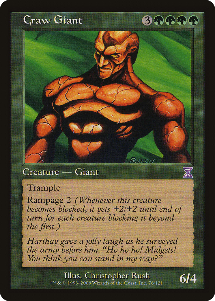 Craw Giant (Retro) (076) Foil - Time Spiral Timeshifted