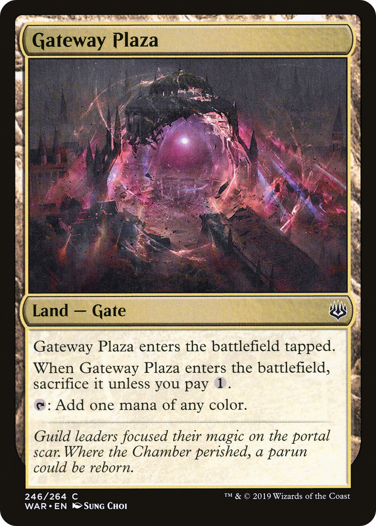Gateway Plaza (246) Foil - War of the Spark