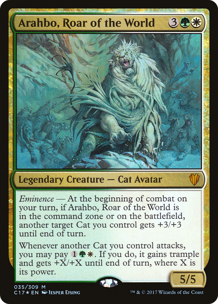 Arahbo, Roar of the World (035) Foil - Commander 2017