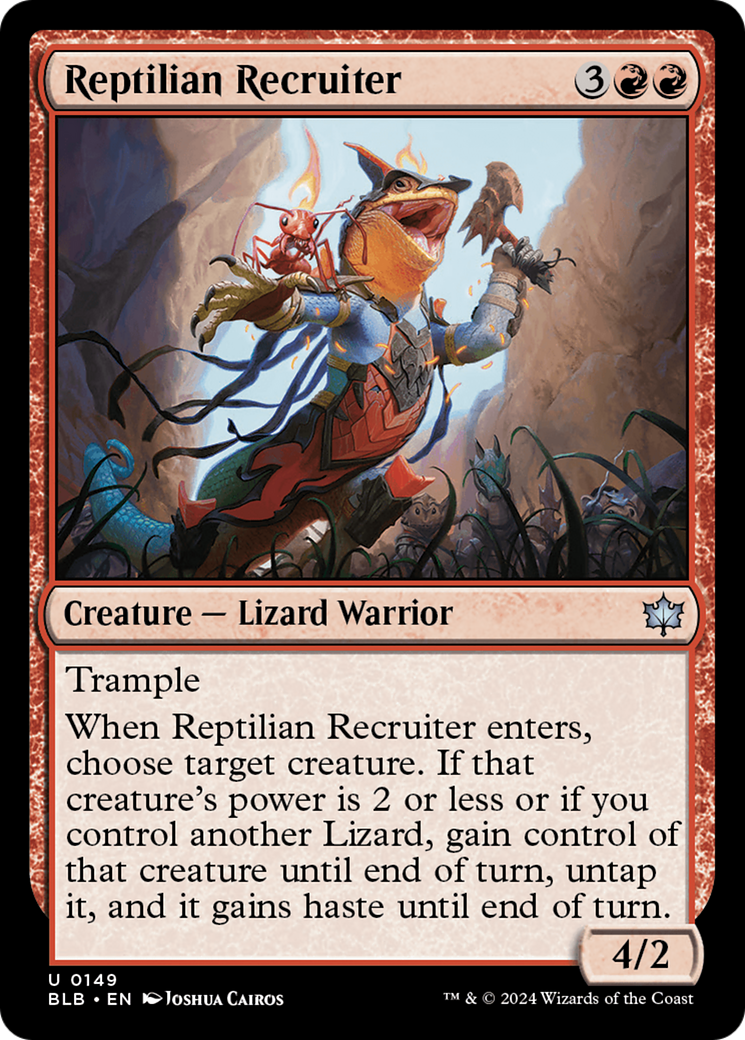 Reptilian Recruiter (149) Foil - Bloomburrow