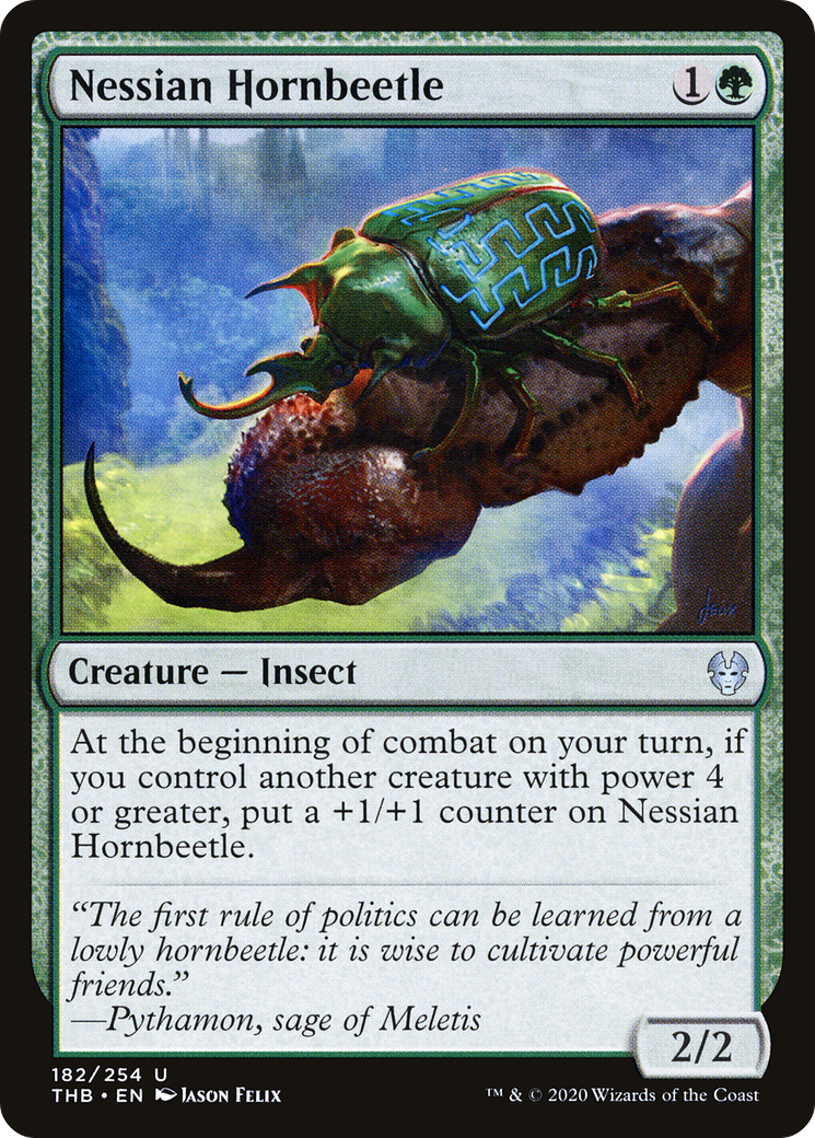 Nessian Hornbeetle (182) Foil - Theros Beyond Death