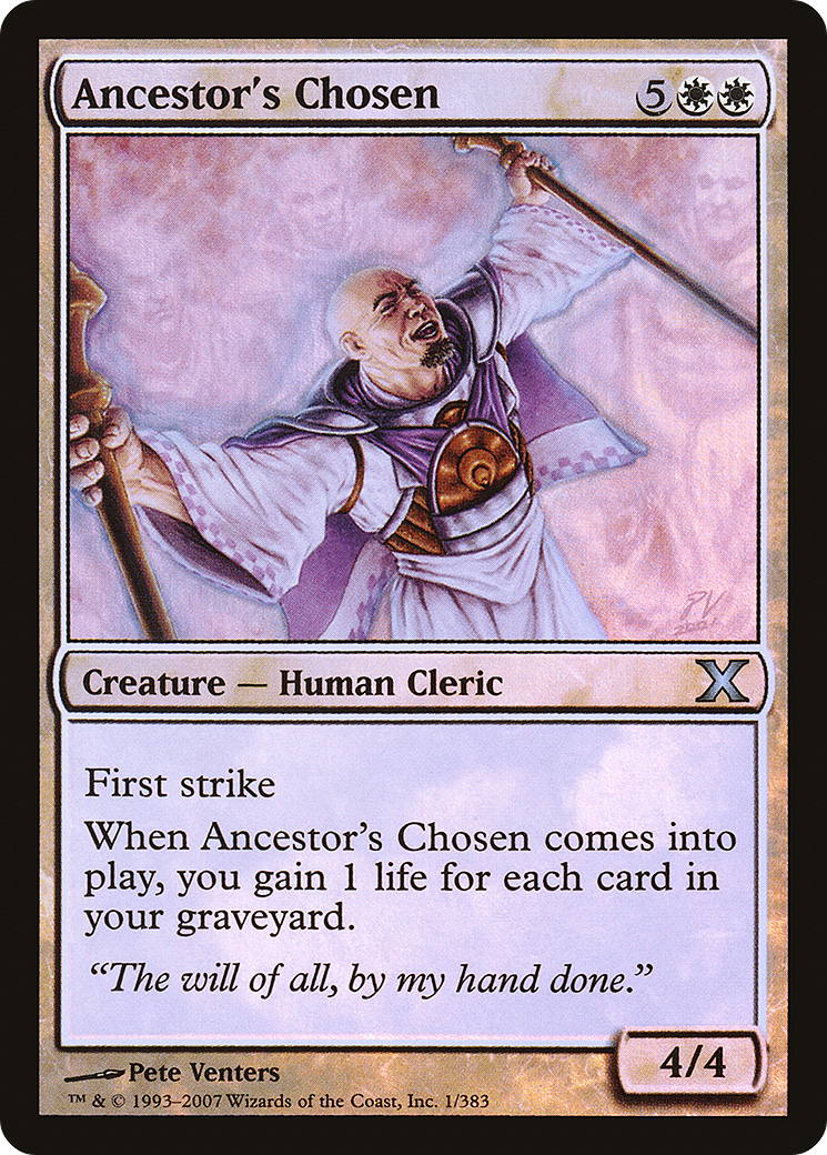Ancestor's Chosen (01) Foil - Tenth Edition