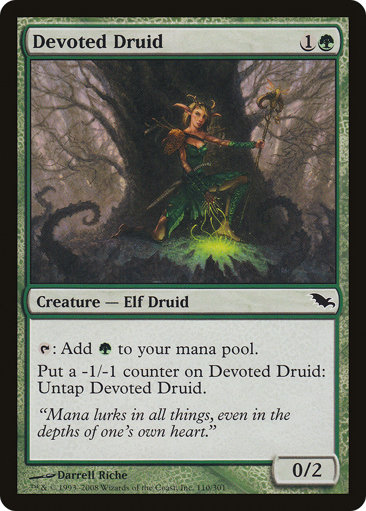 Devoted Druid (110) Foil - Shadowmoor