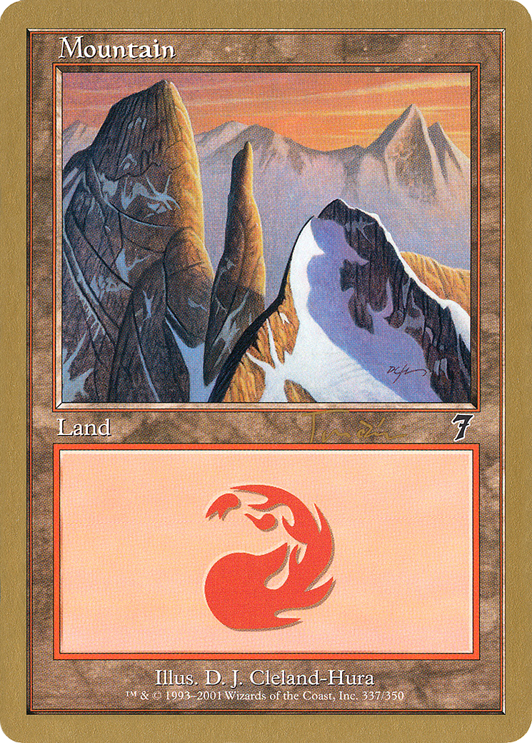 Mountain (337) - 2001 Jan Tomcani (7ED) (Retro) - World Championship Decks 2001