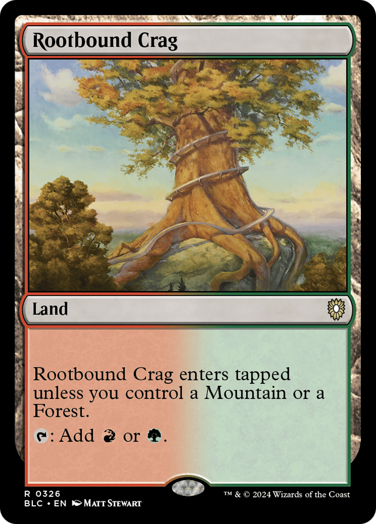 Rootbound Crag (326) - Bloomburrow Commander