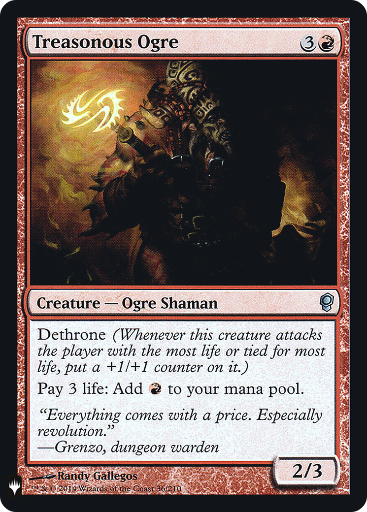 Treasonous Ogre (036) Foil - The List