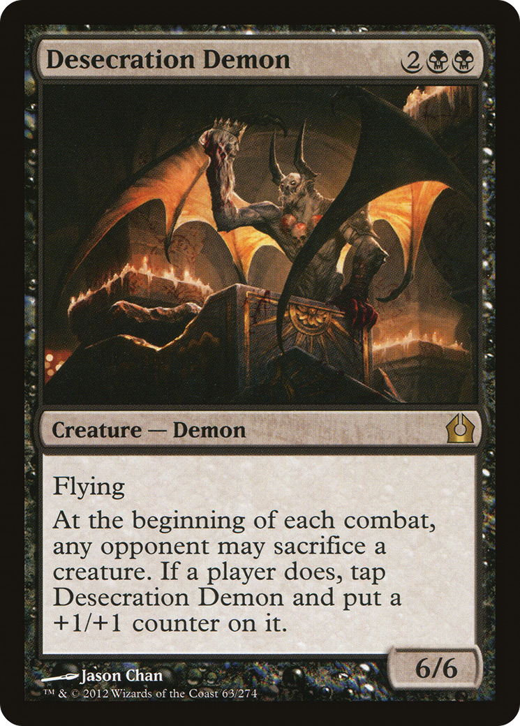 Desecration Demon (063) Foil - Return to Ravnica