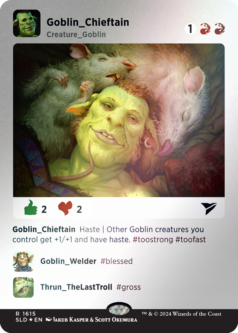 Goblin Chieftain (Rainbow Foil) (1615) Foil - Secret Lair Drop Series