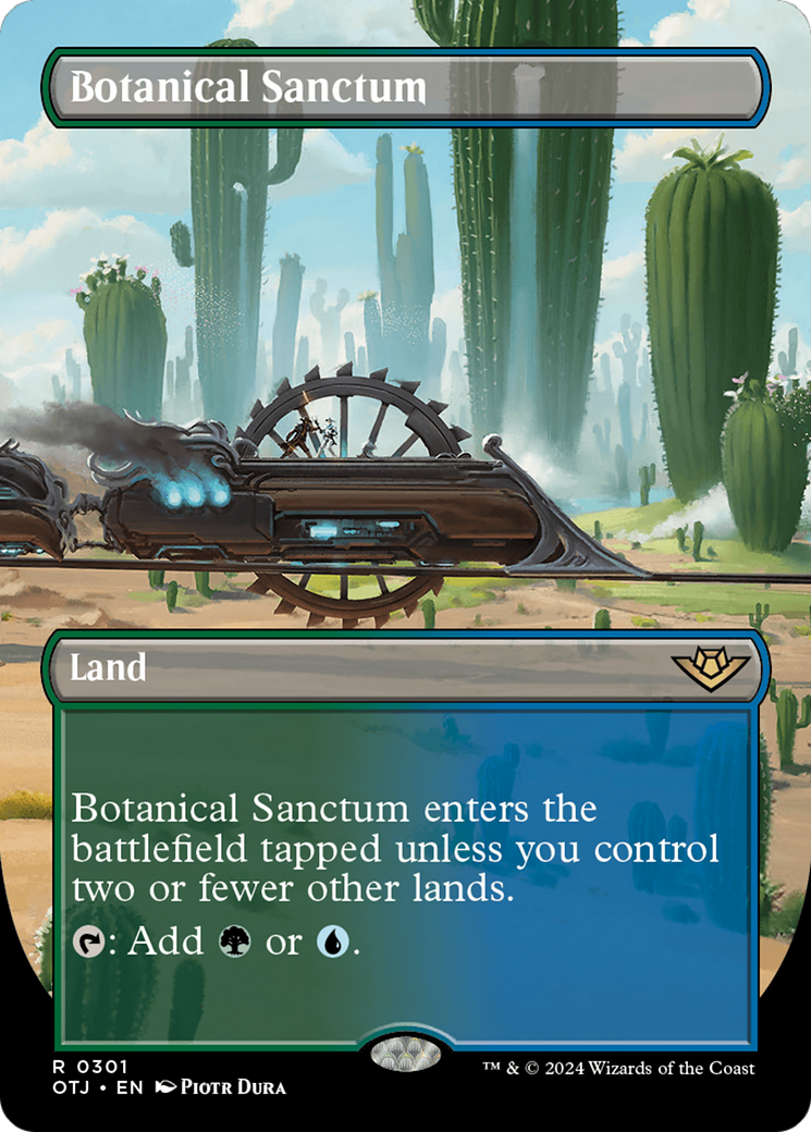 Botanical Sanctum (Borderless) (301) Foil - Outlaws of Thunder Junction