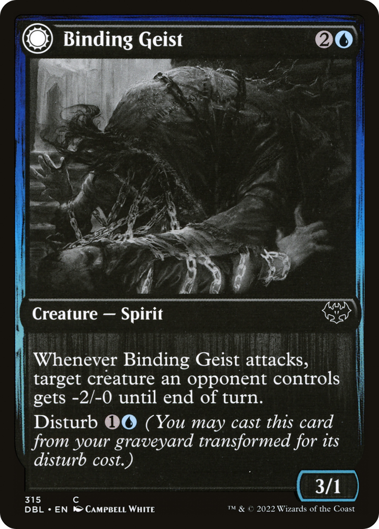 Binding Geist // Spectral Binding (315) Foil - Innistrad: Double Feature