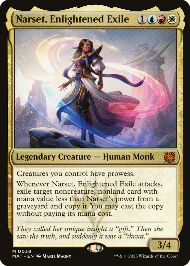 Narset, Enlightened Exile (038) Foil - March of the Machine: The Aftermath