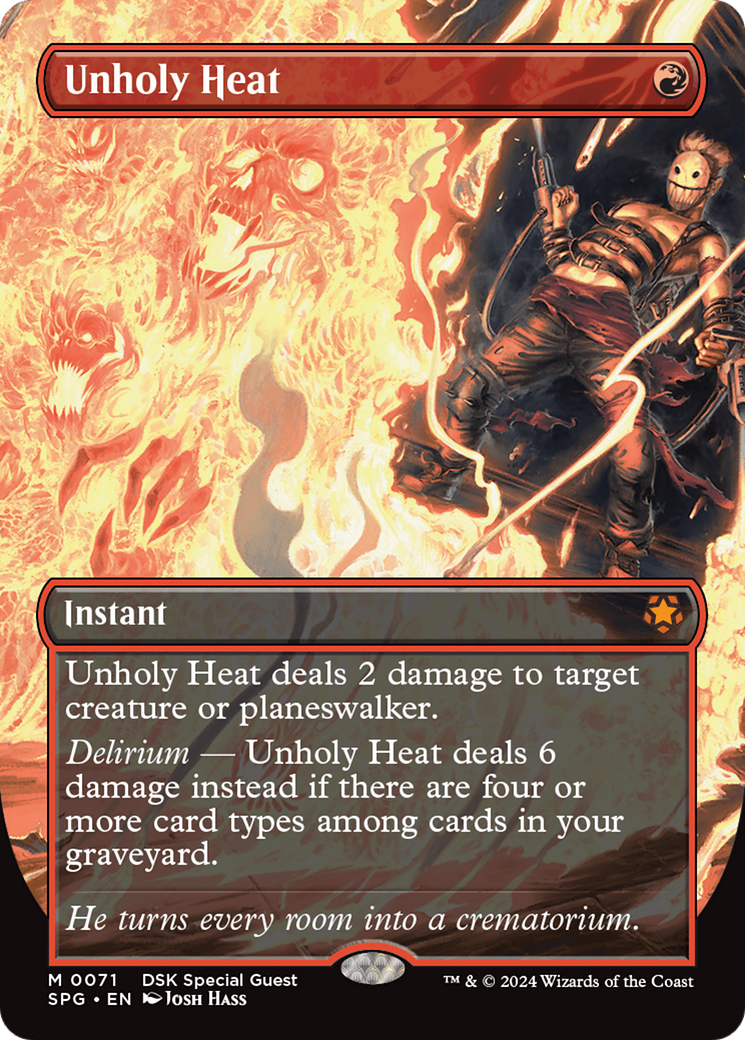 Unholy Heat (Borderless) (071) Foil - Special Guests