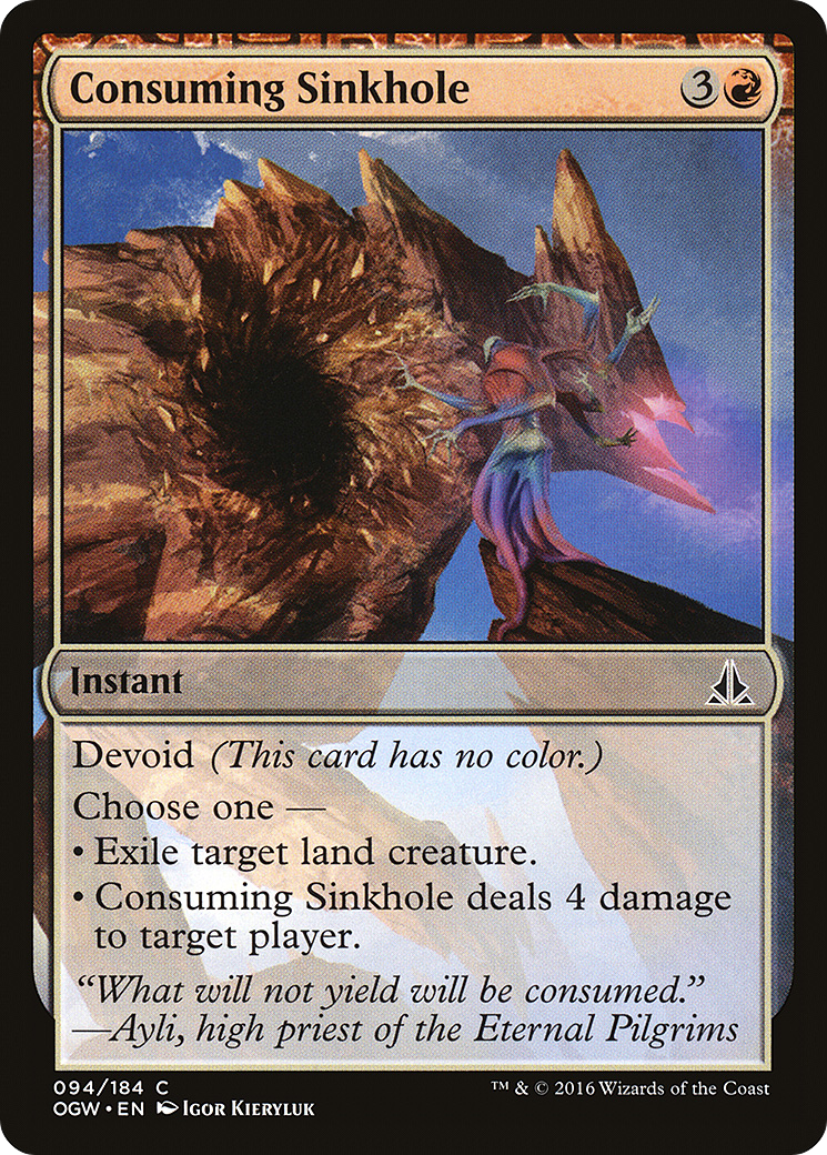 Consuming Sinkhole (094) Foil - Oath of the Gatewatch