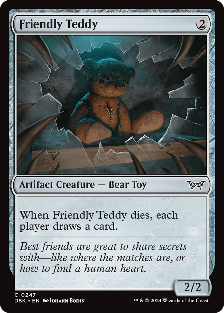 Friendly Teddy (247) Foil - Duskmourn: House of Horror