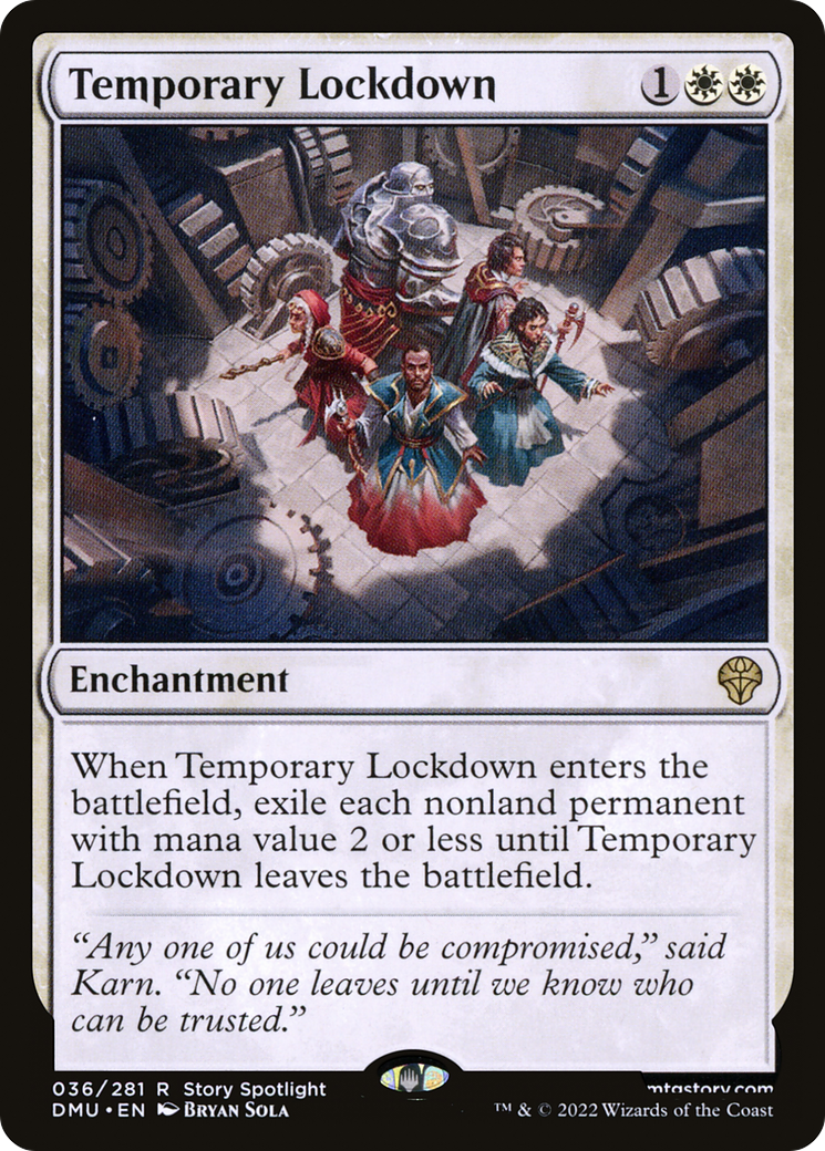 Temporary Lockdown (036) Foil - Dominaria United