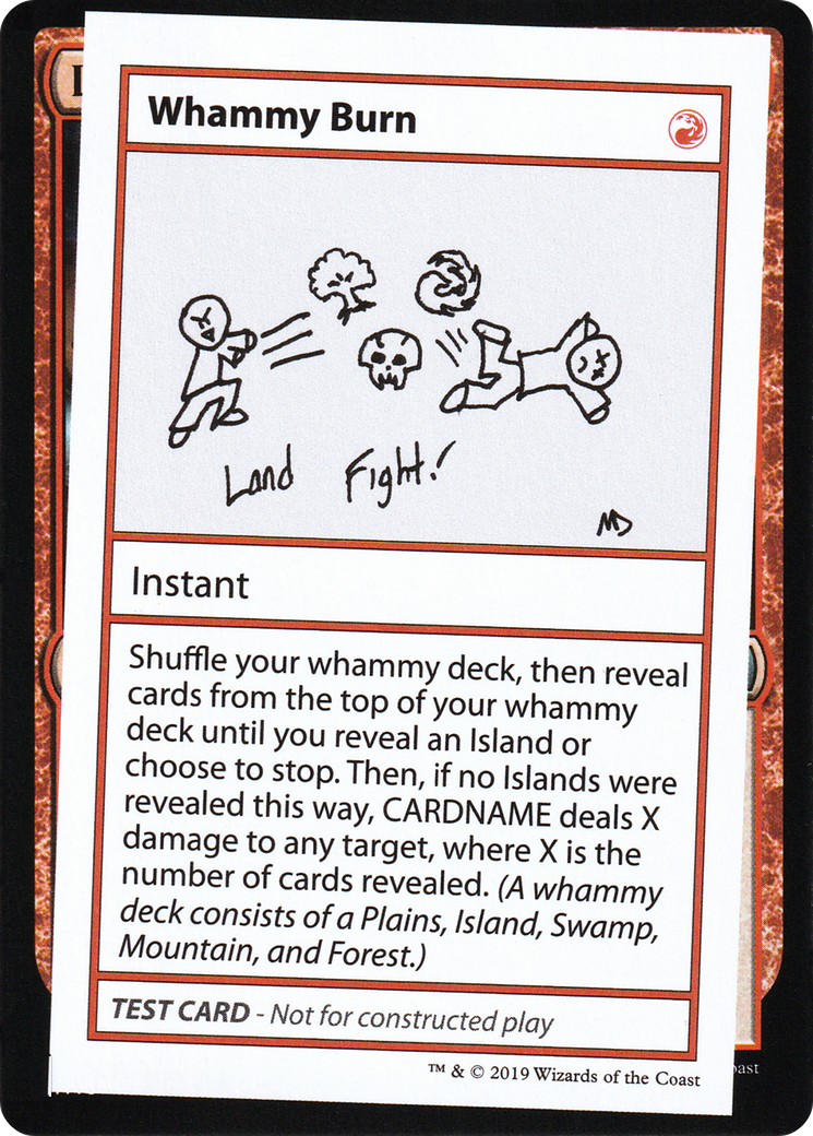 Whammy Burn (No PW Symbol) - Mystery Booster Playtest Cards 2021