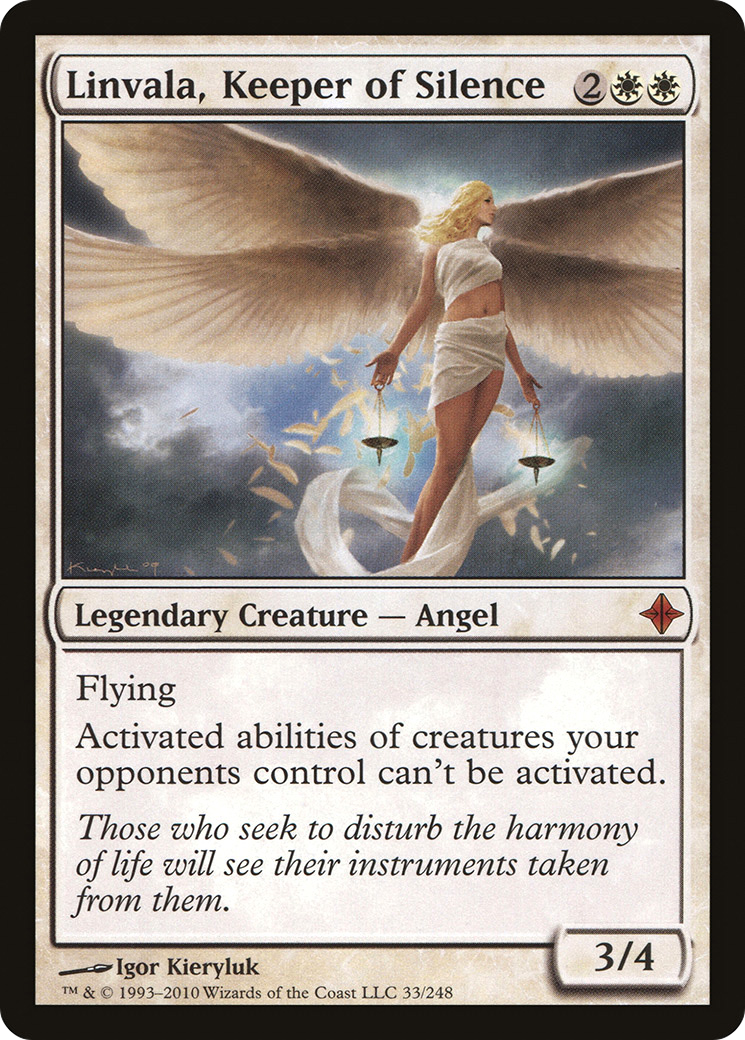 Linvala, Keeper of Silence (033) - Rise of the Eldrazi