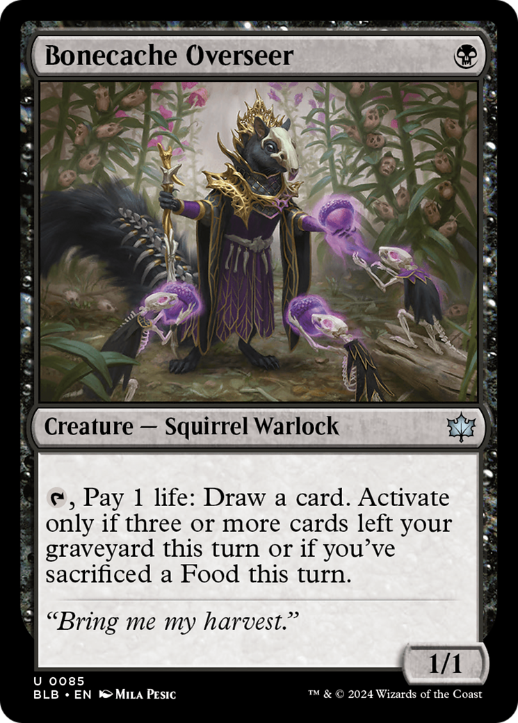 Bonecache Overseer (085) Foil - Bloomburrow