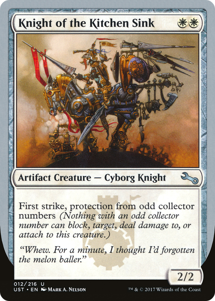 Knight of the Kitchen Sink (12d) - Unstable