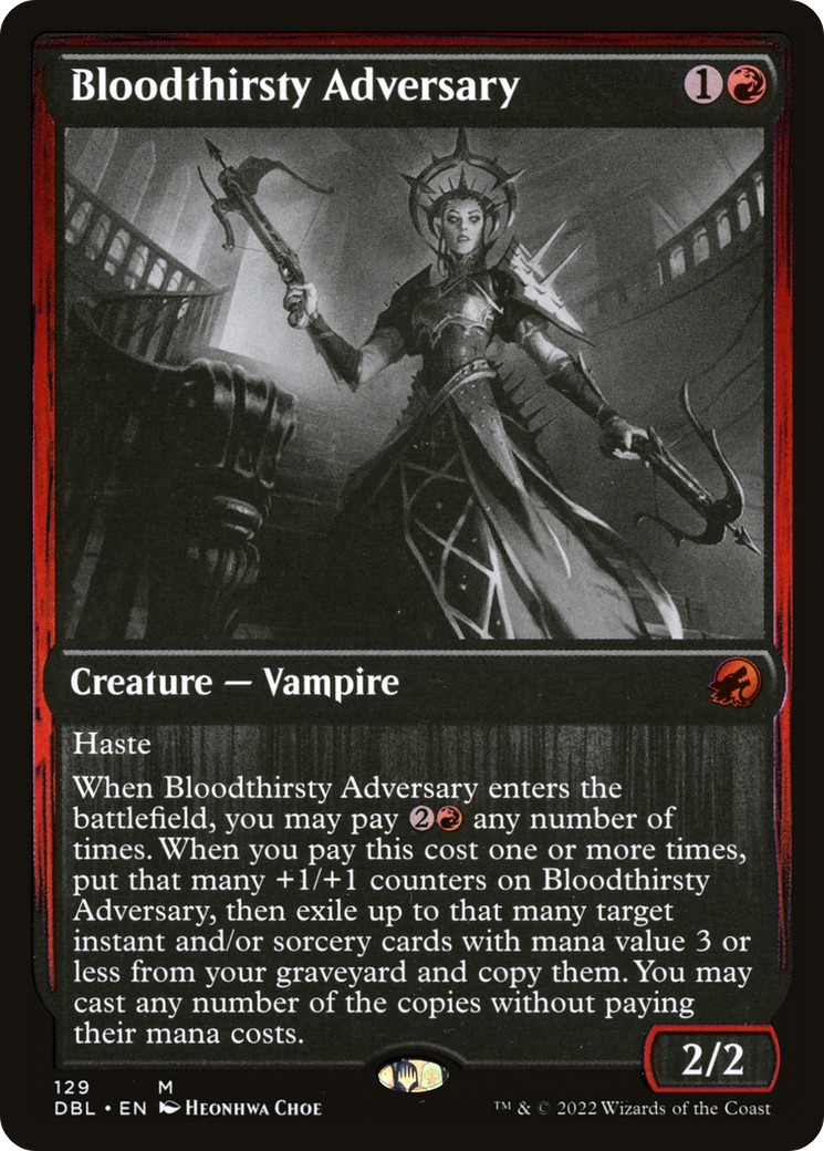 Bloodthirsty Adversary (129) Foil - Innistrad: Double Feature