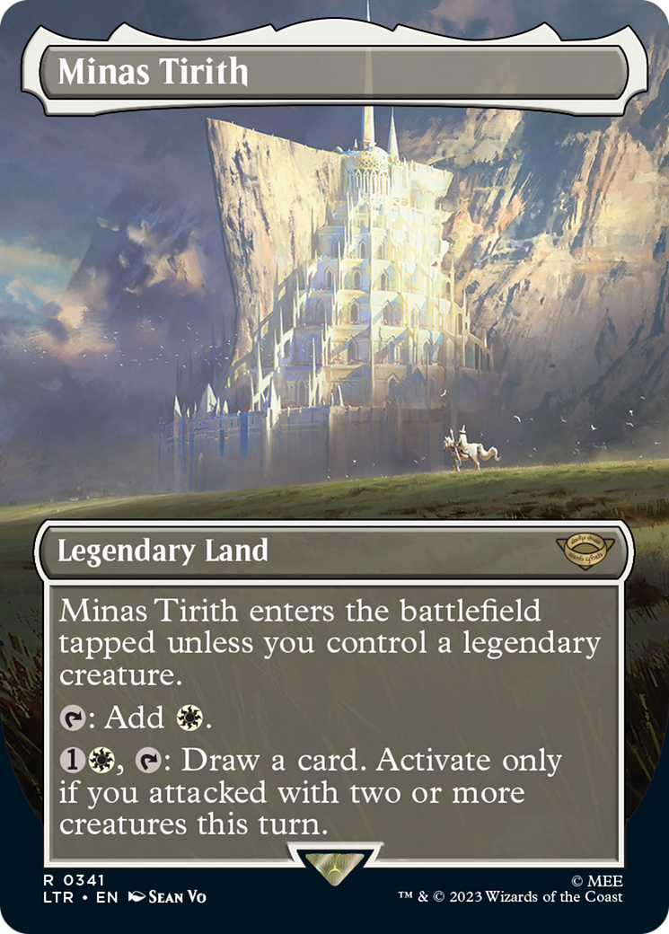 Minas Tirith (Borderless) (341) Foil - The Lord of the Rings: Tales of Middle-earth