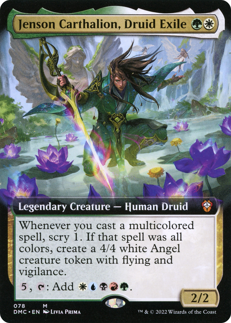 Jenson Carthalion, Druid Exile (Extended Art) (078) - Dominaria United Commander